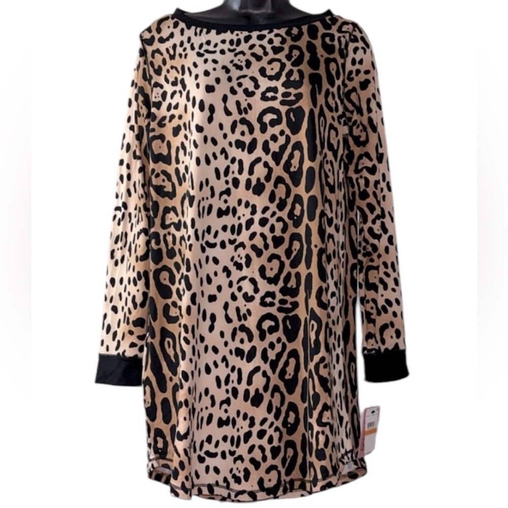 NWT Shady Lady Leopard 🐆 Print Sleep-dress, Size Small